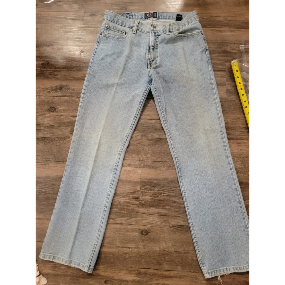 IZOD Mens Classic Fit Light Wash Denim Blue Jeans 32x32